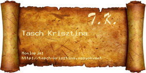 Tasch Krisztina névjegykártya